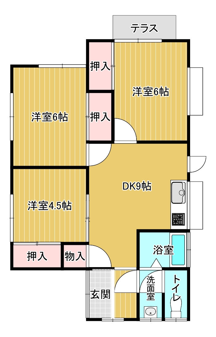 権常寺・花高賃貸 構造:木造